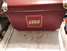 LEGO- BAULETTO CONTENITORE, COMPLETO DI MATTONCINI E ACCESSORI- ANNI'60/70