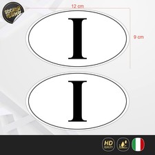 Kit 2 Adesivi Nazione Italia In Vinile Per Moto Auto Camper