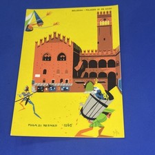 BOLOGNA PALAZZO DI RE ENZO  CARTOLINA VINTAGE