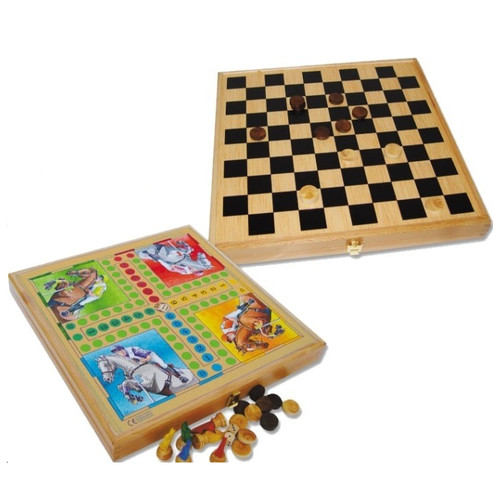 Set giochi tavolo legno - giochi,