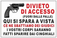 CARTELLO SEGNALETICO - DIVIETO