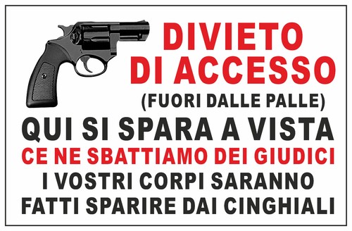 Cartello segnaletico divieto - segnaletico,