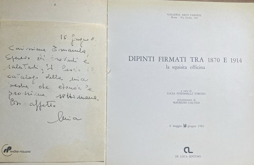 Dipinti firmati 1870 - -1914, la