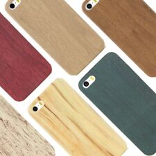 Custodia Per Apple iPhone 5 6 7 8 SE Protezione Cover In Legno Etui Tasche