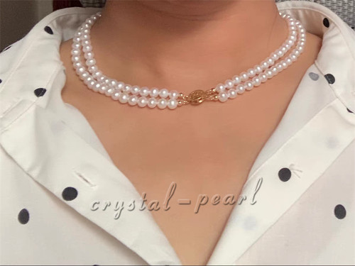 Collana perle bianche - collana, di
