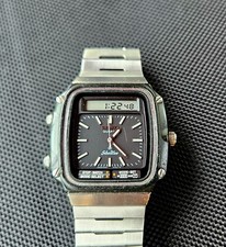 Seiko James Bond Silver Wave H357-5120 Orologio Uomo Vintage Digitale Analogico