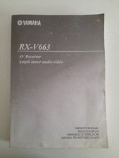 MANUALE DI ISTRUZIONI YAMAHA RX-V663 AV RECEIVER AMPLI-TUNER AUDIO-VIDEO