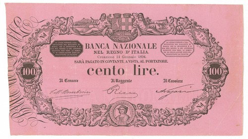 100 lire banca nazionale - 100,