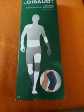 Ginocchiera GIBAUD TG.5 ortopedica per legamenti menisco rotula con foro.