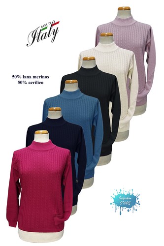 Maglia donna mezzo - , collo