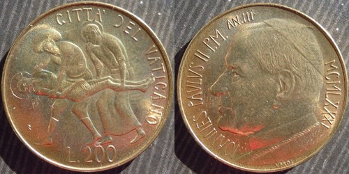 Vatican city 200 - vatican, lire