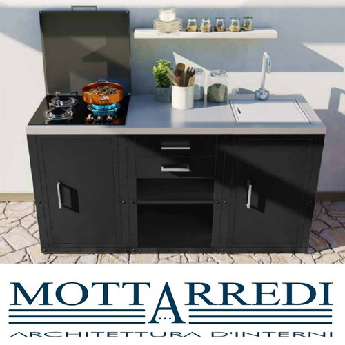 Cucina esterno metallo 3 - esterno,
