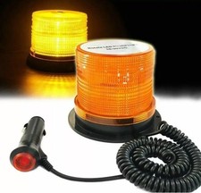 LUCE DI EMERGENZA LED STRADALE 12V MAGNETICA LAMPEGGIANTE ROTANTE AUTO E VEICOLI