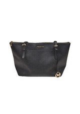 Michael Kors Black Tote Bag Medium Size Leather Pre Loved 