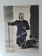 Luigi Roni basso Foto autografato con dedica 1998 Vespri Sicilani
