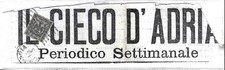 ritaglio di giornale il cieco D'Adria affrancato con 9 cent B G Grandi