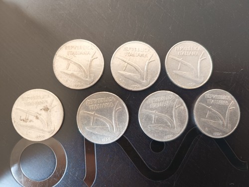 Moneta lire spiga 1954 - 7,