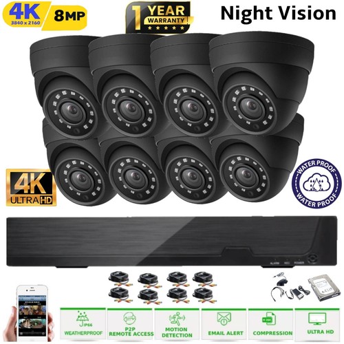 Sistema cctv 8mp telecamera - sistema,