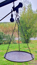 VECCHIA VINTAGE OLD BILANCIA STADERA IN FERRO OMOLOGATA - PERFETTA