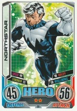A3 - Topps Hero Attax Marvel Card NORTHSTAR