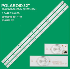 KIT 3 BARRE STRIP 8 LED TV