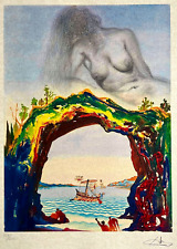 Salvador Dali Litografia  " sirena "  COA originale firmata numerata a mano