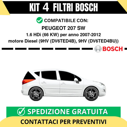 Kit bosch filtri tagliando - 4,