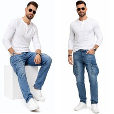 Jeans uomo denim pantaloni