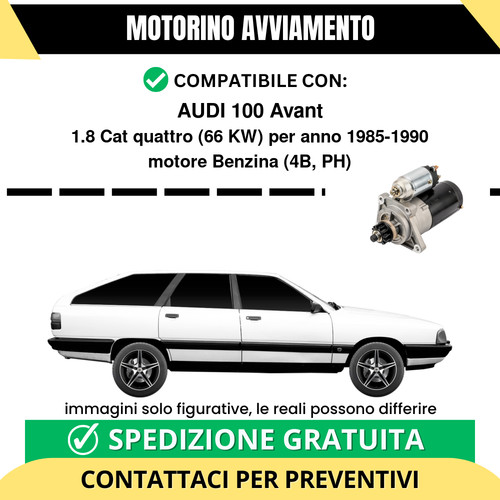 Motorino avviamento audi 100 - motorino,