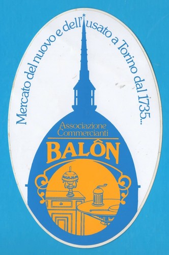 Balon mercatino torino adesivo - balon,