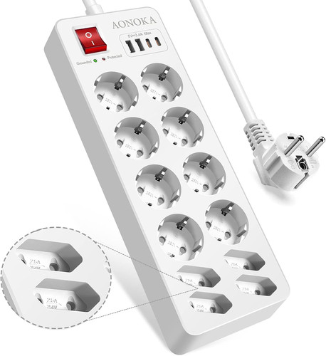 Multipresa 1 adattatore - 16,