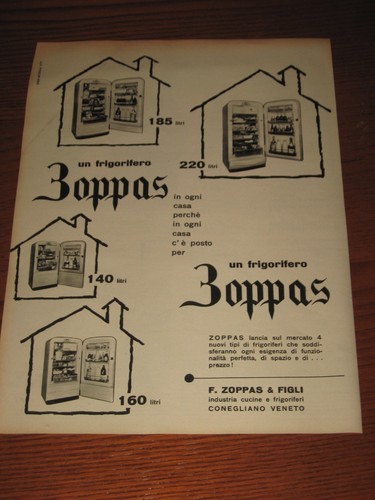 Zoppas frigorifero anni - *91=zoppas, frigorifero=anni