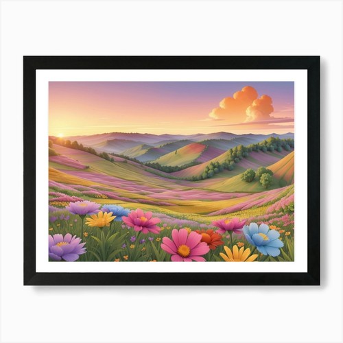 Poster arte parete - , cornice