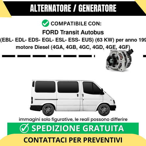 Alternatore ford transit - alternatore,