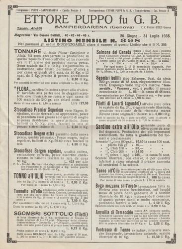 Listino prodotti alimentari - prodotti,