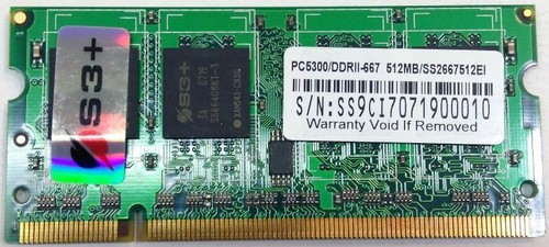 Memoria ram 512mb pc5300 ddr2 - ram,