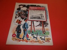 PUBBLICITA' 1950 RIVAROSSI TRENO LOCOMOTIVA CAPO STAZIONE GATTI NERI CARBONE ADV
