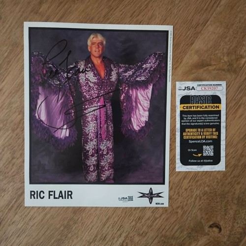 Ric flair autografo 8x10 - ric, foto