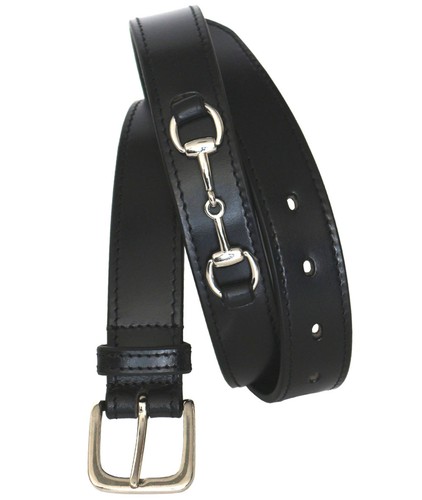 Cintura cuoio con morso - in,