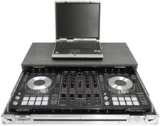 FLIGHT CASE DDJ-SX Serato DJ Controller MIX DJ MICROFONO + PORTA PC