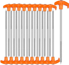 Confezione 20 Pali Tenda Resistenti, 8 Pollici Pali Tenda Picchetti Campeggio Antiruggine Gr