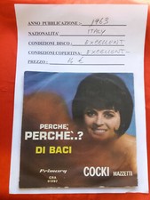 DISCO 45 giri -    Cocki Mazzetti ‎– Perché, Perché...? / Di Baci  - 1963