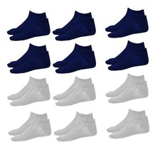 1st American Calzini Corti Sportivi da Uomo Traspirante 100% Cotone - Fantasmino