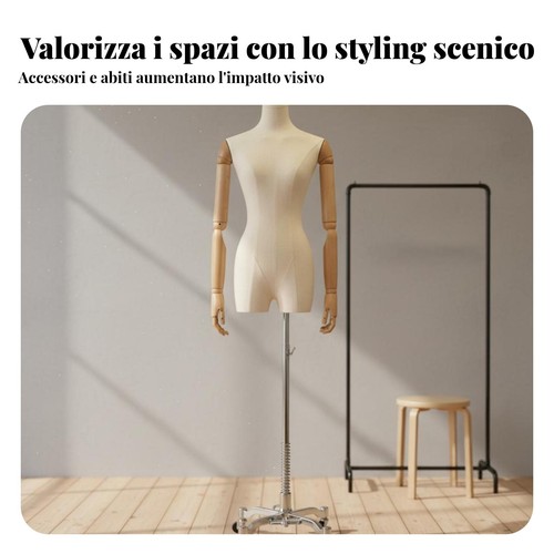 Manichino mezzo busto - mezzo, donna