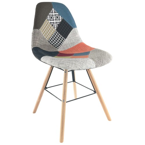 Sedia patchwork tessuto - sedia,