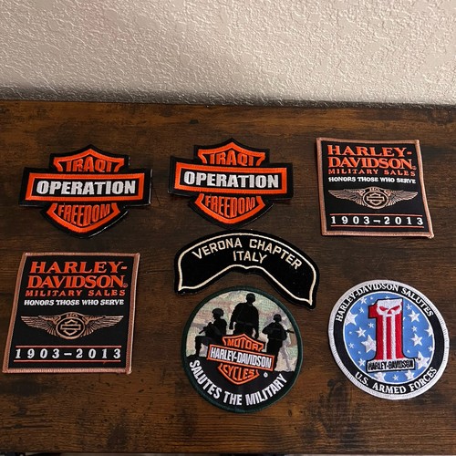 Harley davidson 7pcs patches - harley-davidson,