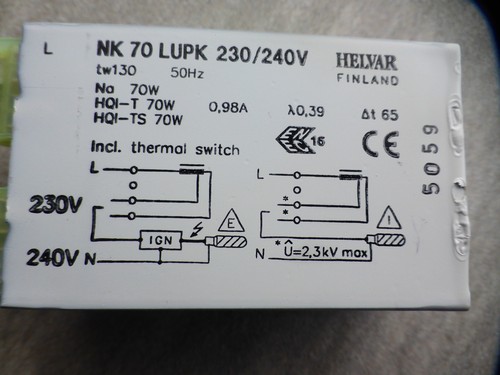 Alimentatore helvar lupk - alimentatore, nk