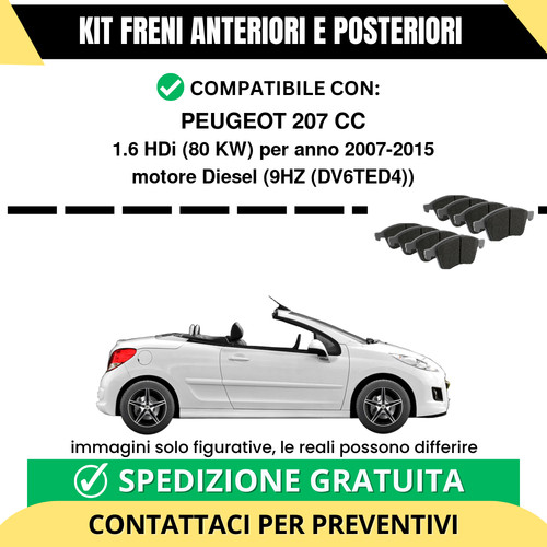 Pastiglie freno ant post - pastiglie,