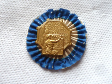 DISTINTIVO CON COCCARDA CONCORSO GINNASTICA MILANO 1929 SPORT ATLETICA REGNO