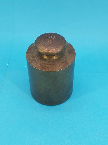 Vecchio peso ottone 2kg - peso, 500g